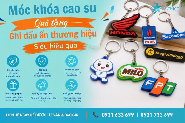 Móc khóa cao su