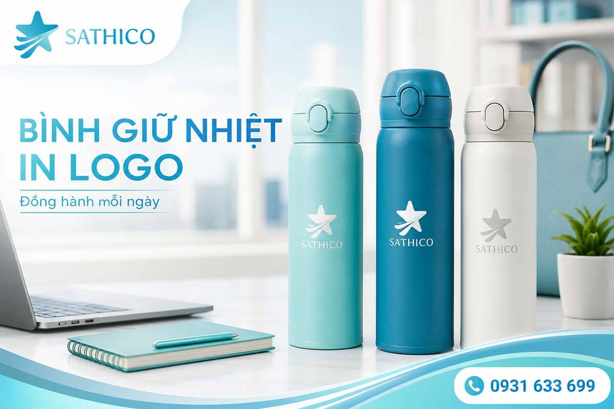 Bình giữ nhiệt in logo