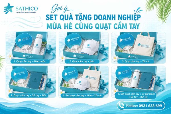 Quạt nhựa cầm tay in logo