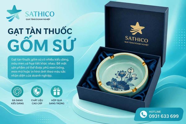 Gạt tàn thuốc quà tặng doanh nghiệp
