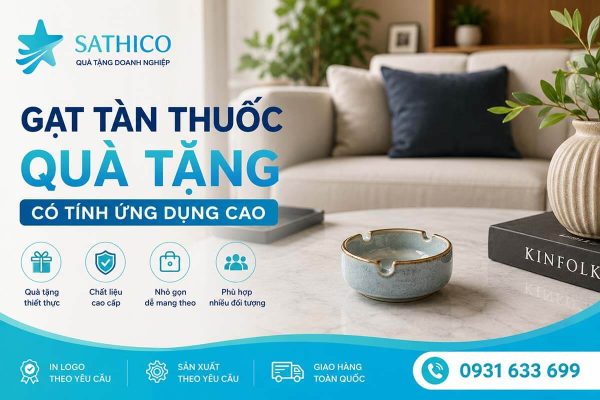 Gạt tàn thuốc quà tặng doanh nghiệp
