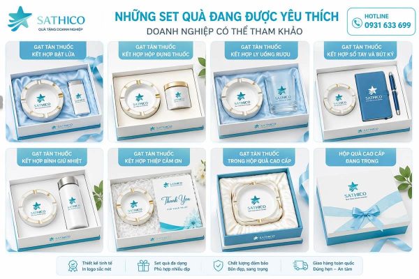 Gạt tàn thuốc quà tặng doanh nghiệp