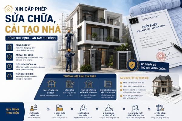 XIN CẤP PHÉP SỬA CHỮA, CẢI TẠO NHÀ